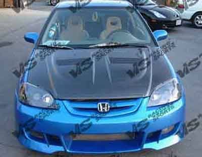 Xtreme GT Carbon Fiber Hood for 2001-2003 Honda Civic 2dr/4dr