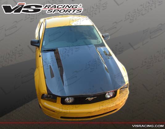 Cowl Induction Carbon Fiber Hood for 2005-2009 Ford Mustang 2dr