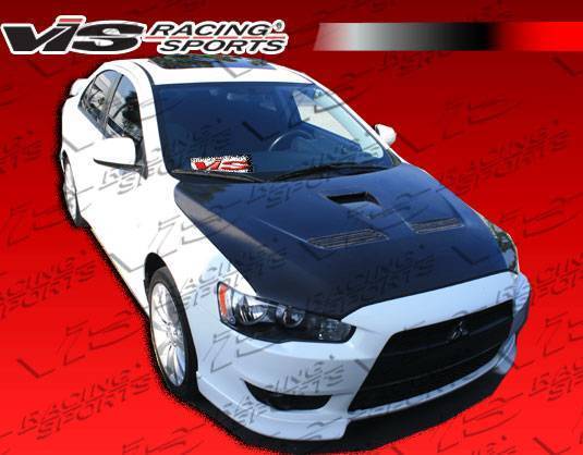 EVO 10 Carbon Fiber Hood for 2008-2016 Mitsubishi Lancer 4dr