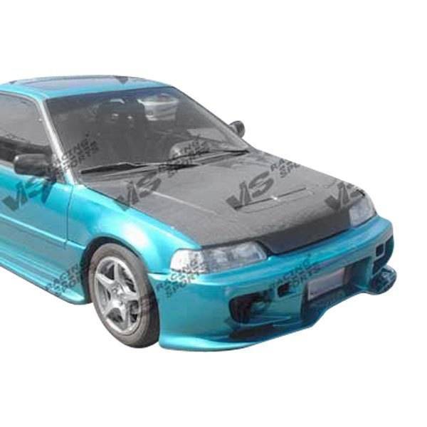 Techno R Carbon Fiber Hood for 1988-1991 Honda CRX-JDM HB