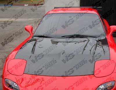 Invader Carbon Fiber Hood for 1993-1996 Mazda RX7 2dr