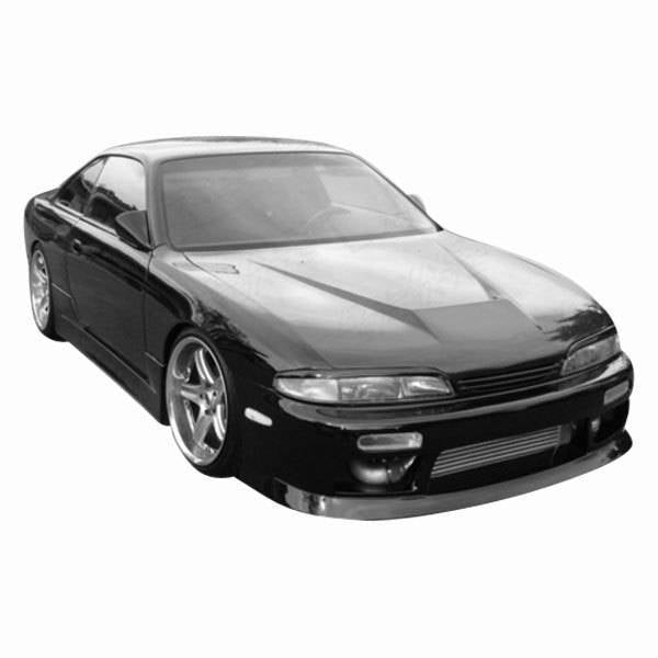 Invader Carbon Fiber Hood for 1995-1996 Nissan 240SX 2dr