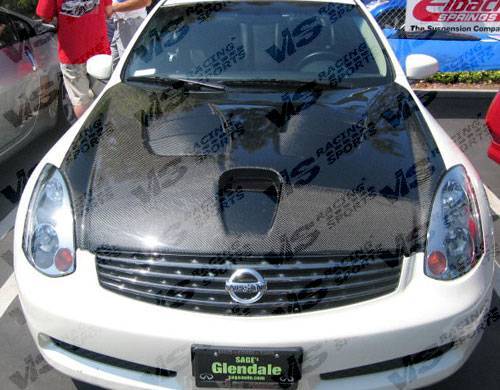 Fuzion Carbon Fiber Hood for 2003-2007 Infiniti G35 2dr