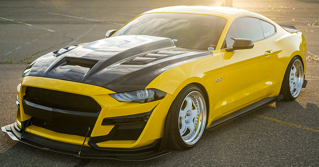 Terminator Carbon Fiber Hood for 2018-2022 Ford Mustang 2dr