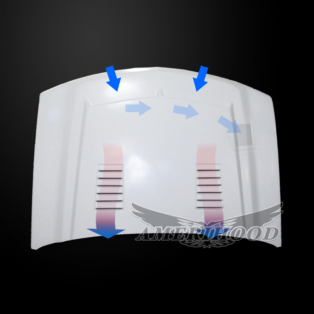 Chevrolet Silverado 2500HD 2003-2004 Type-E Style Functional Ram Air Hood