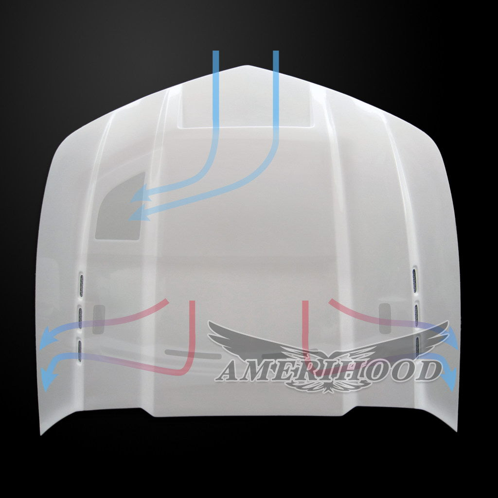 Chevrolet Camaro 2014-2015 SS V8 Only SMS Style Functional Ram Air Hood