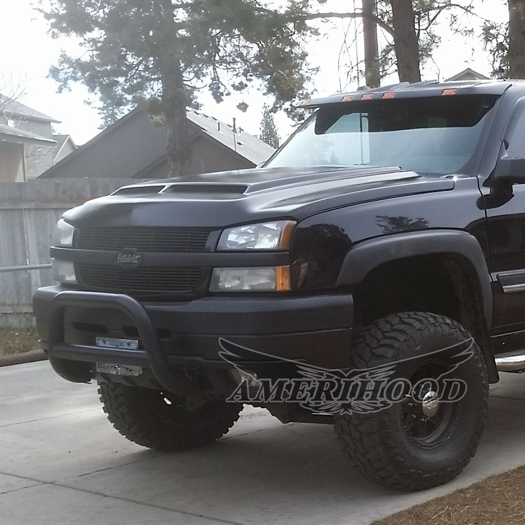 Chevrolet Silverado 2500 2006-2007 Type-E Style Functional Ram Air Hood