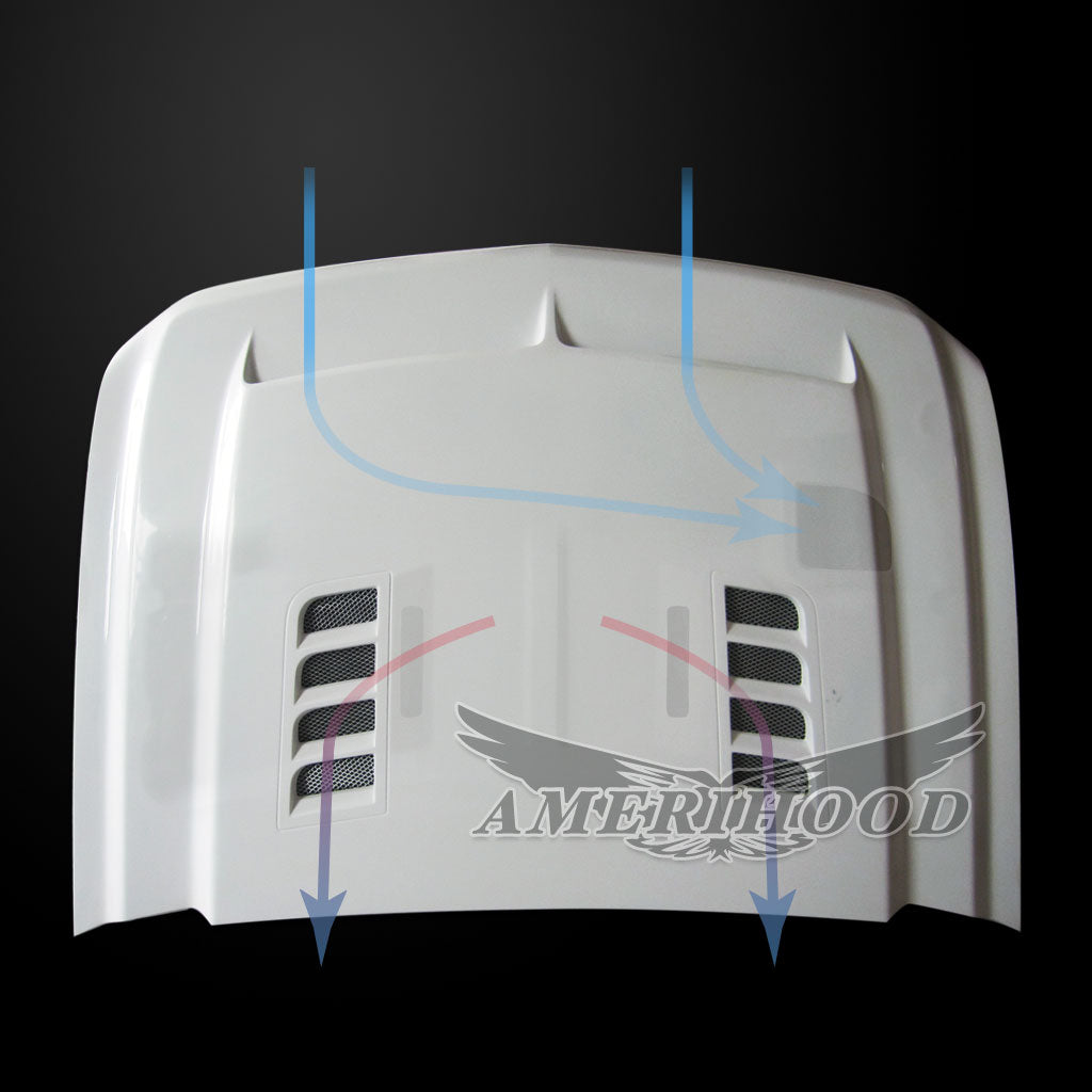 Chevrolet Silverado 1500 2007-2013 Type-E Style Functional Ram Air Hood