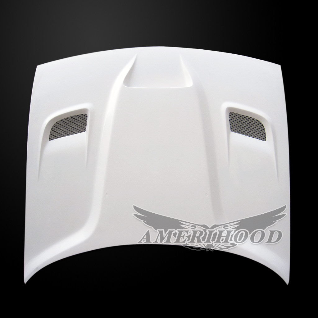 Dodge Challenger Type-HC Style Functional Ram Air With Heat Extractor Vents Hood