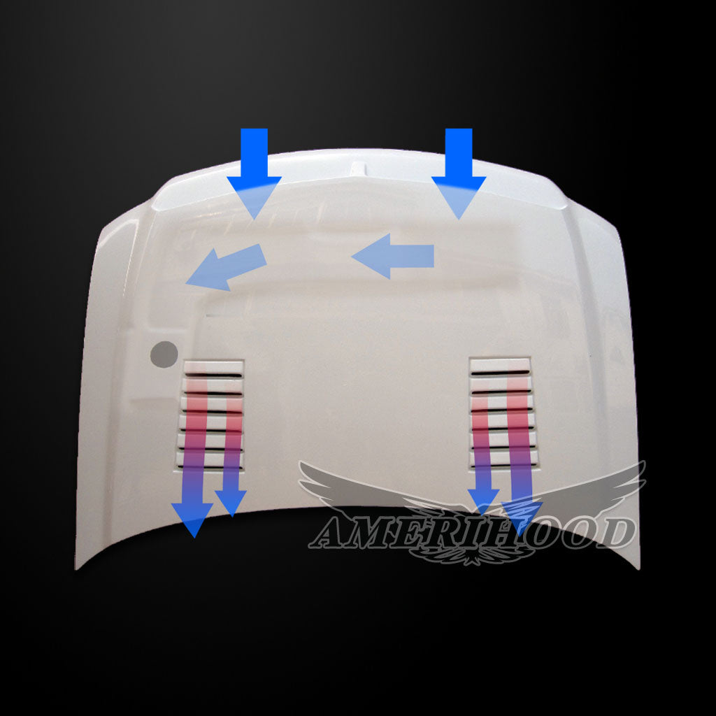 Ford F-150 1997-2003 Type-E Style Ver. 2 Functional Heat Extraction Ram Air Hood