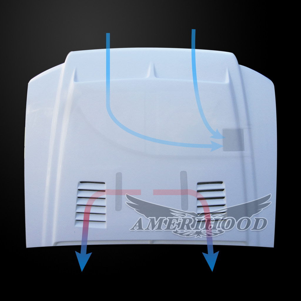 Type-E Style Functional Ram Air Hood For Ford Sport Trac 2001-2005