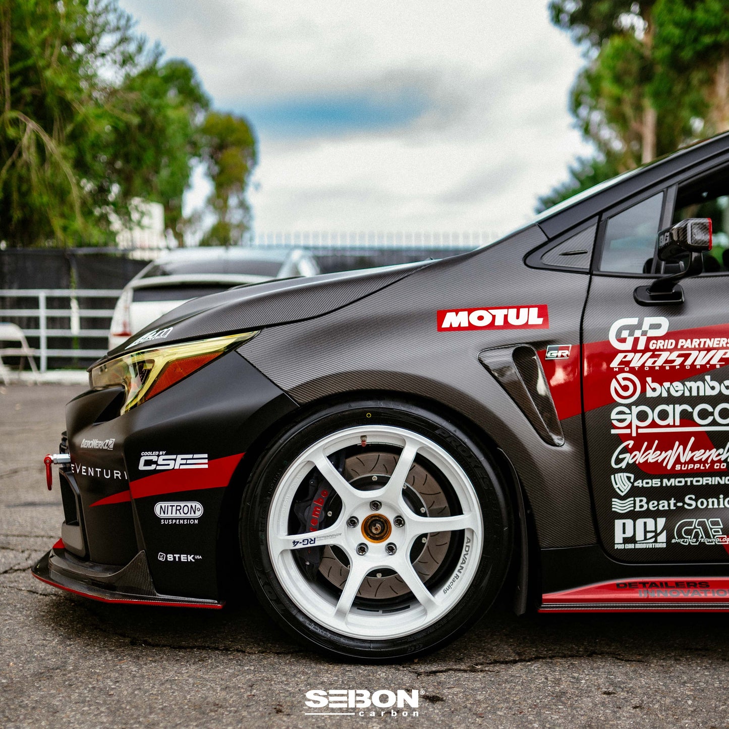 OE-Style Dry Carbon Fenders For 2023-UP Toyota GR Corolla