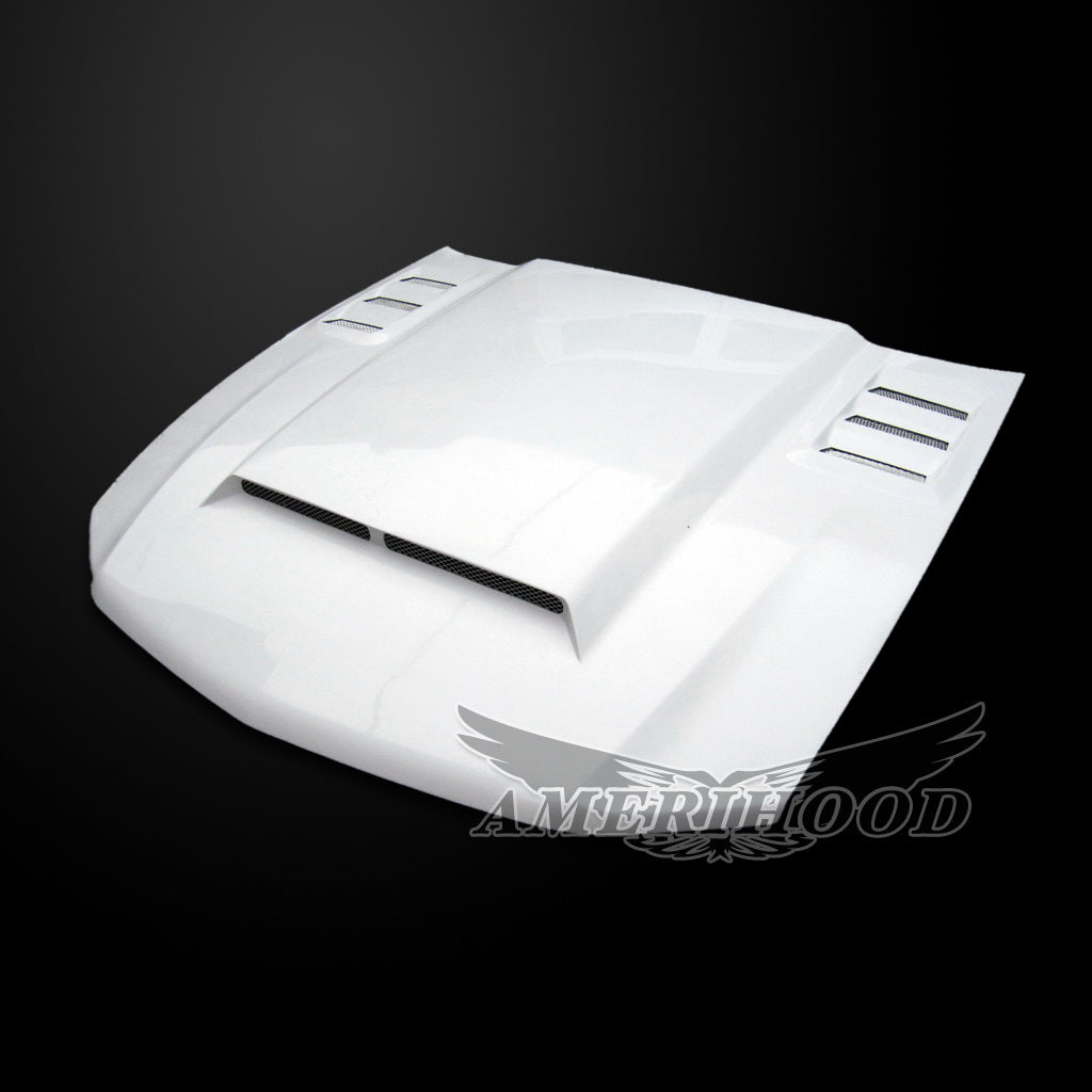 Ford Mustang 2010-2012 Type-ROU Style Functional Heat Extraction Ram Air Hood