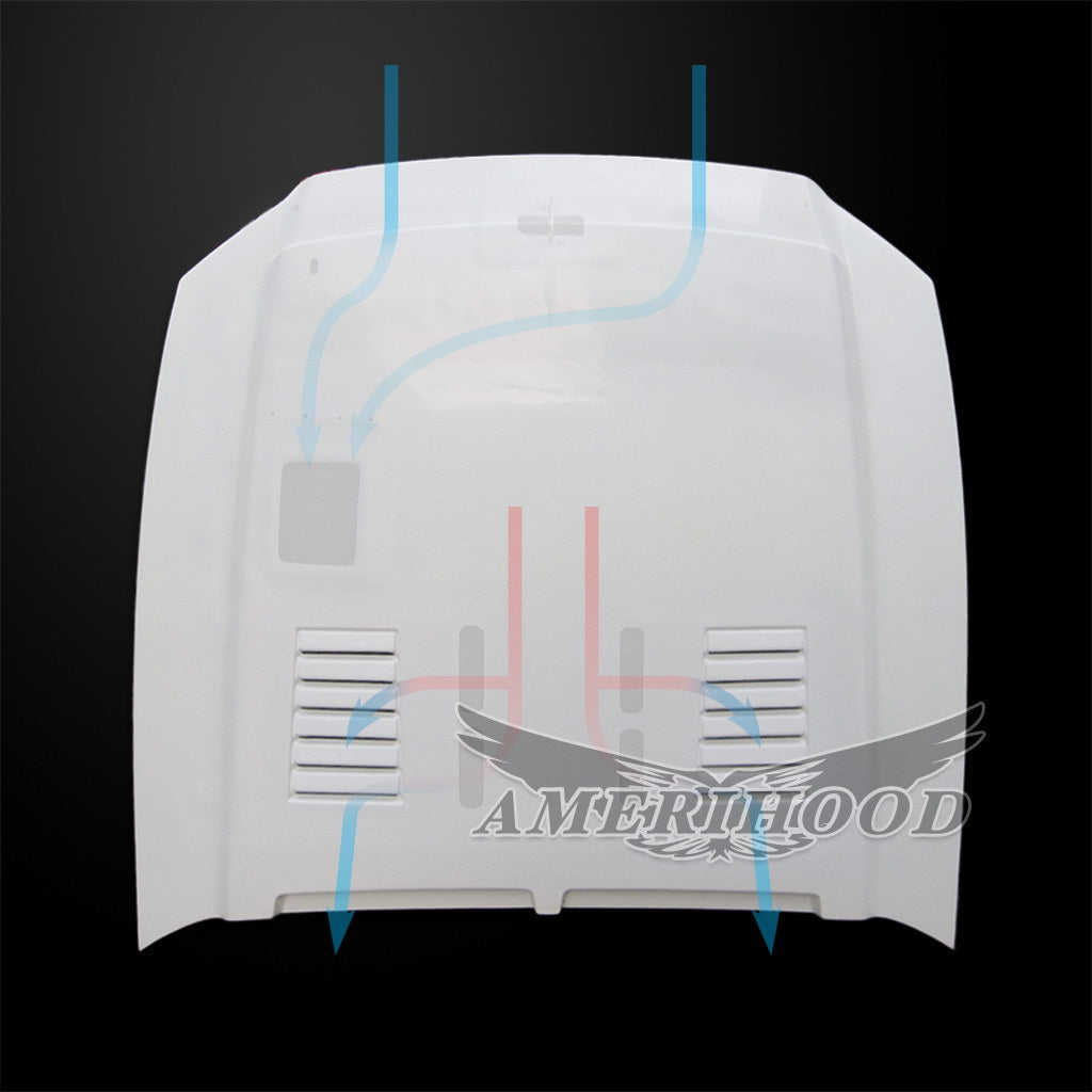 Ford Mustang GT500 2010-2014 Type-SS Style Functional Heat Extraction Ram Air Hood