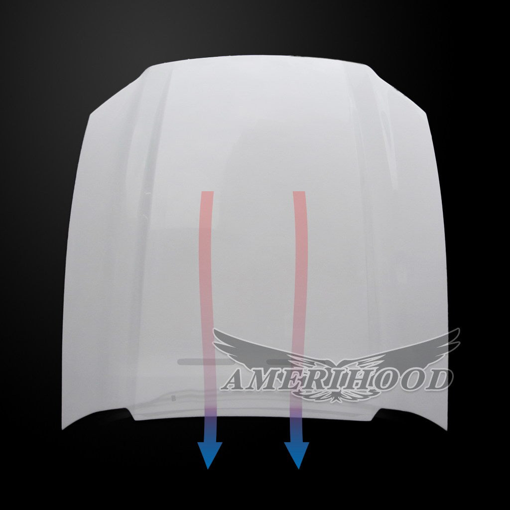 Ford Mustang 2013-2014 3 Inch Cowl Style Functional Heat Extraction Hood