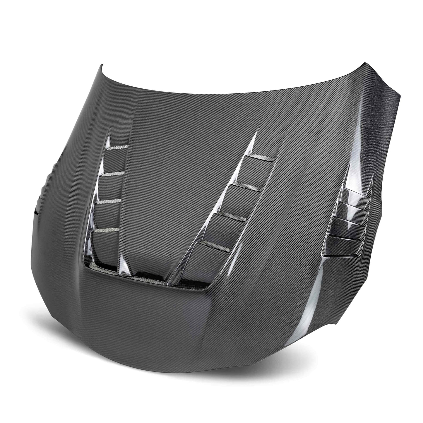 TV-Style Double Sided Carbon Fiber Hood For 2020-2024 Toyota Supra