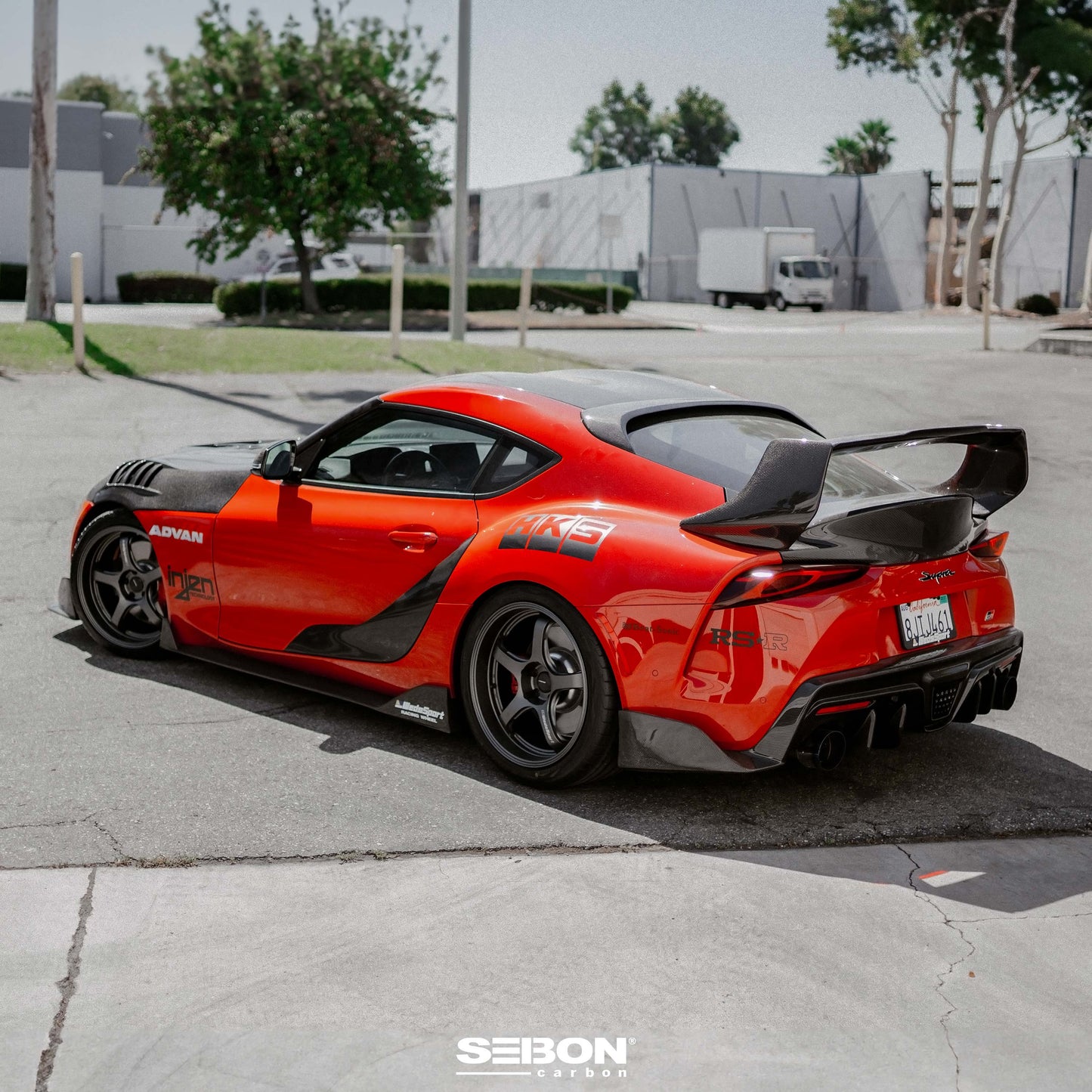 Carbon fiber rear roof spoiler for 2020-2024 Toyota Supra