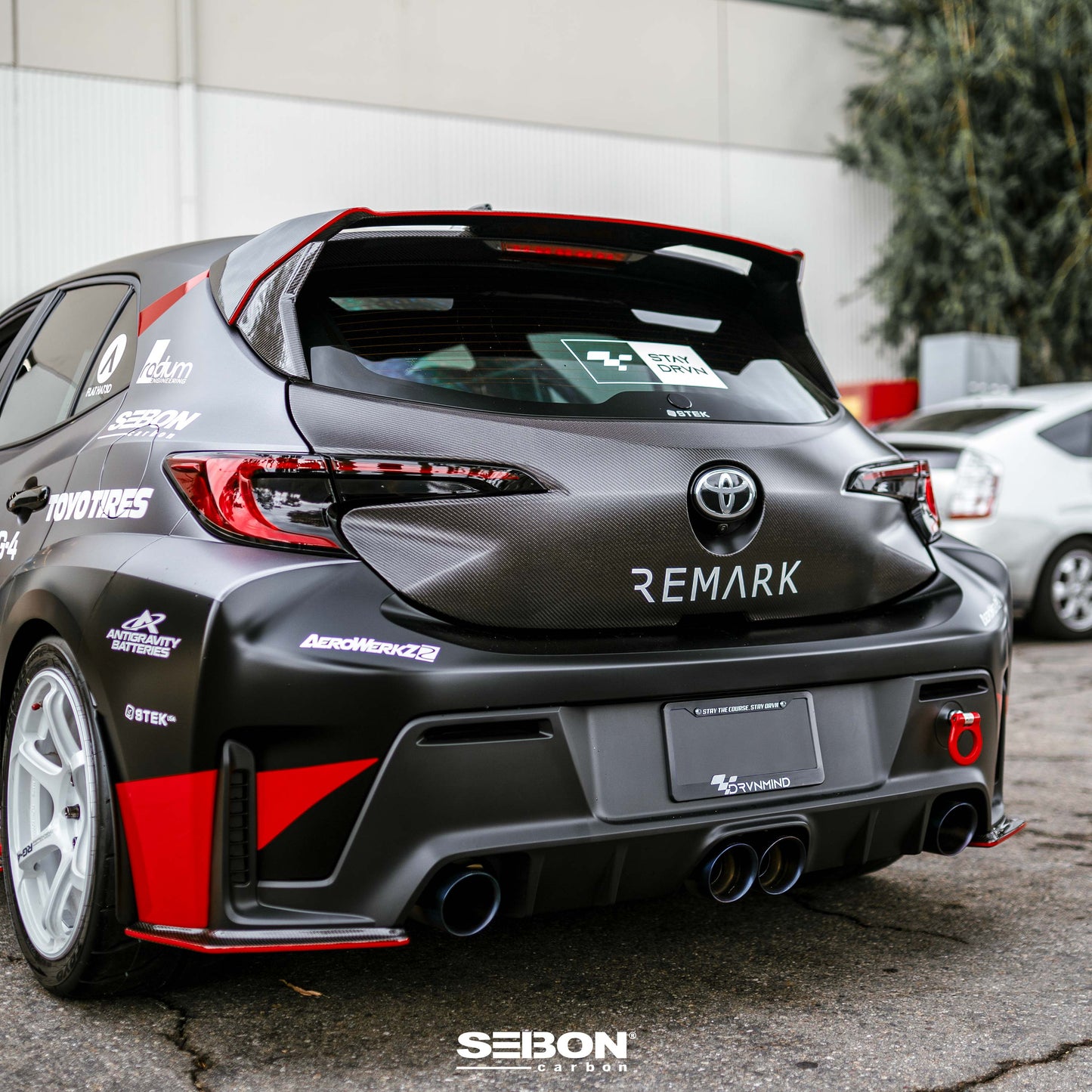 OE-style carbon fiber rear spoiler for 2023-UP Toyota GR Corolla
