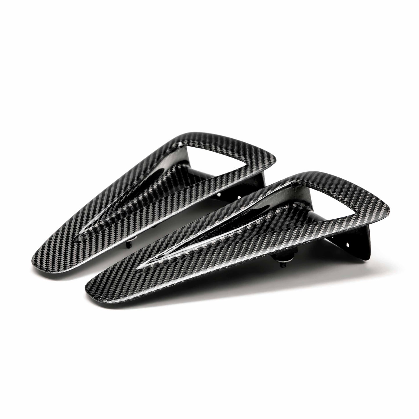 2009-2012 NISSAN GTR R35 OE Carbon Fiber HOOD AIR DUCTS (Pair)