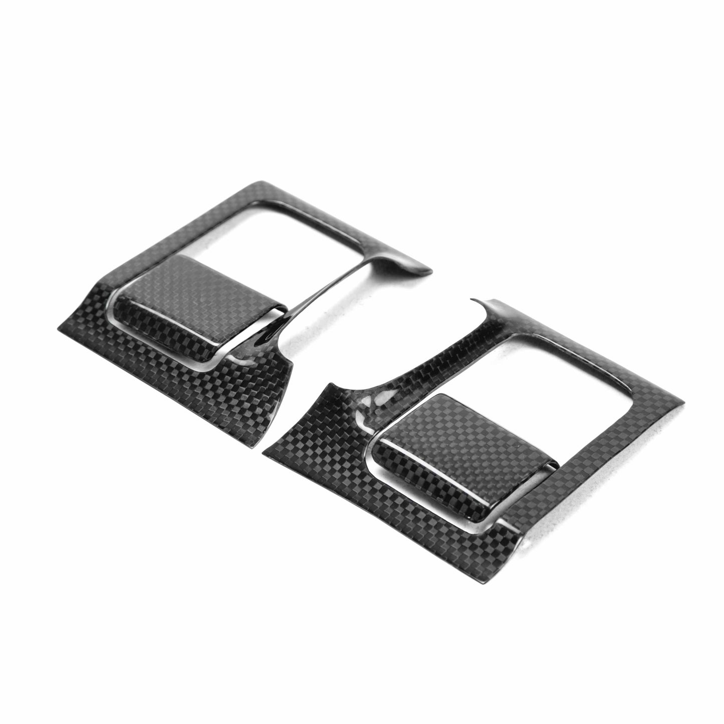 2009-2014 NISSAN GTR R35 Carbon Fiber INTERIOR DOOR TRIM SET (12 PCS) PIECES INCLUDE: DOOR HANDLE COVER (2), WINDOW SWITCH PANEL COVER (6), DOOR LEVER SURROUND (4)