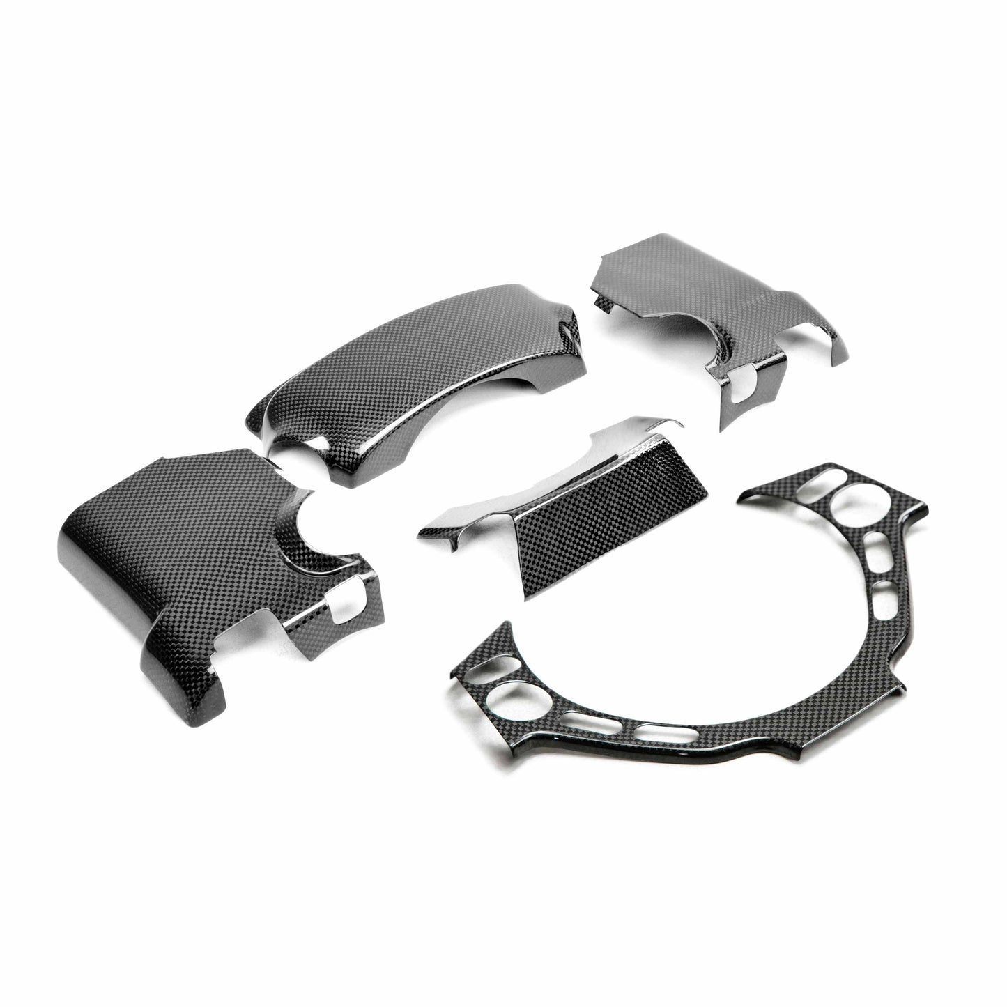 2009-2014 NISSAN GTR R35 Carbon Fiber STEERING COLUMN SURROUND TRIM (4 PCS)