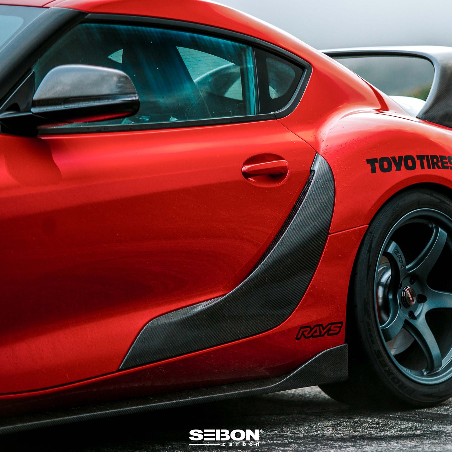 2020-UP TOYOTA SUPRA A90 OE Carbon Fiber DOOR GARNISH (Pair)