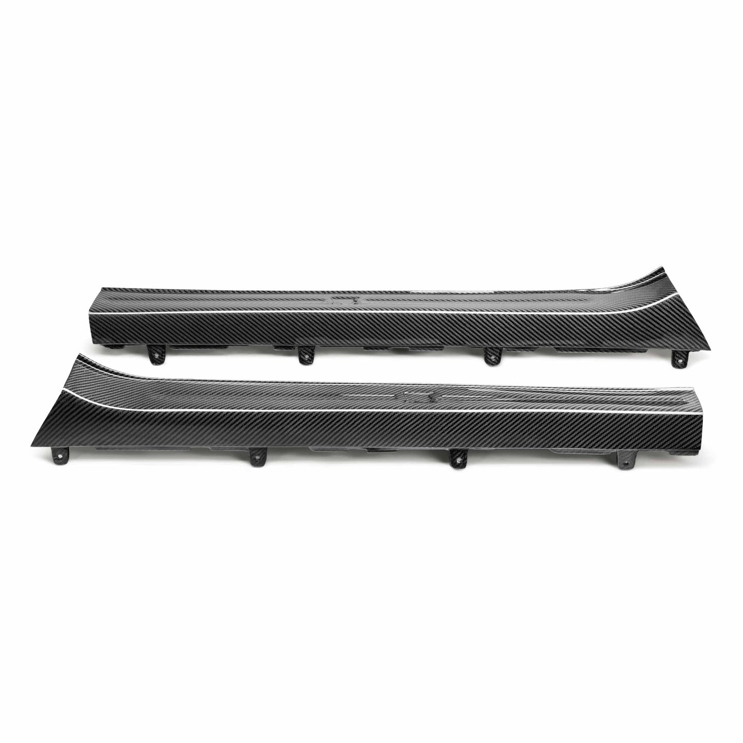 2009-2010 NISSAN GTR R35 OE Carbon Fiber DOOR SILLS (Pair)