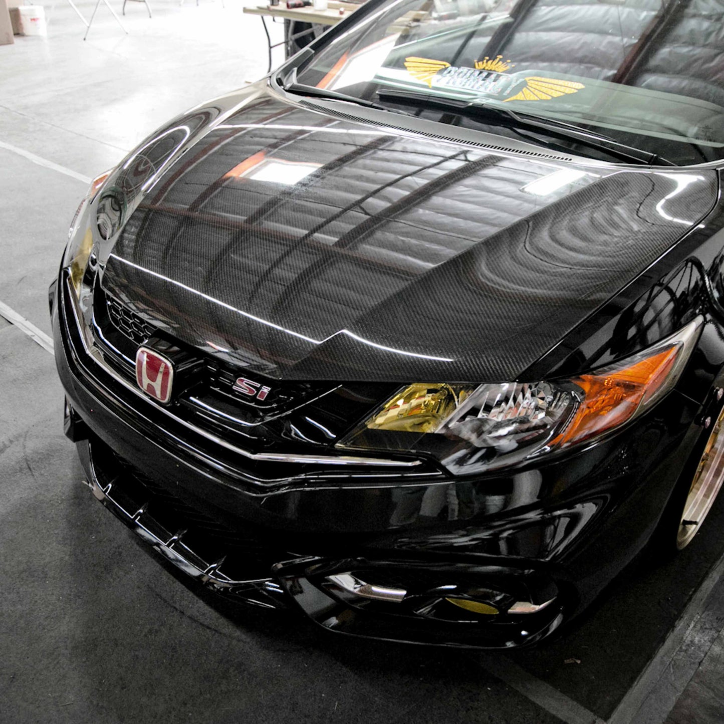 2012-2015 HONDA CIVIC 2DR OE Carbon Fiber HOOD