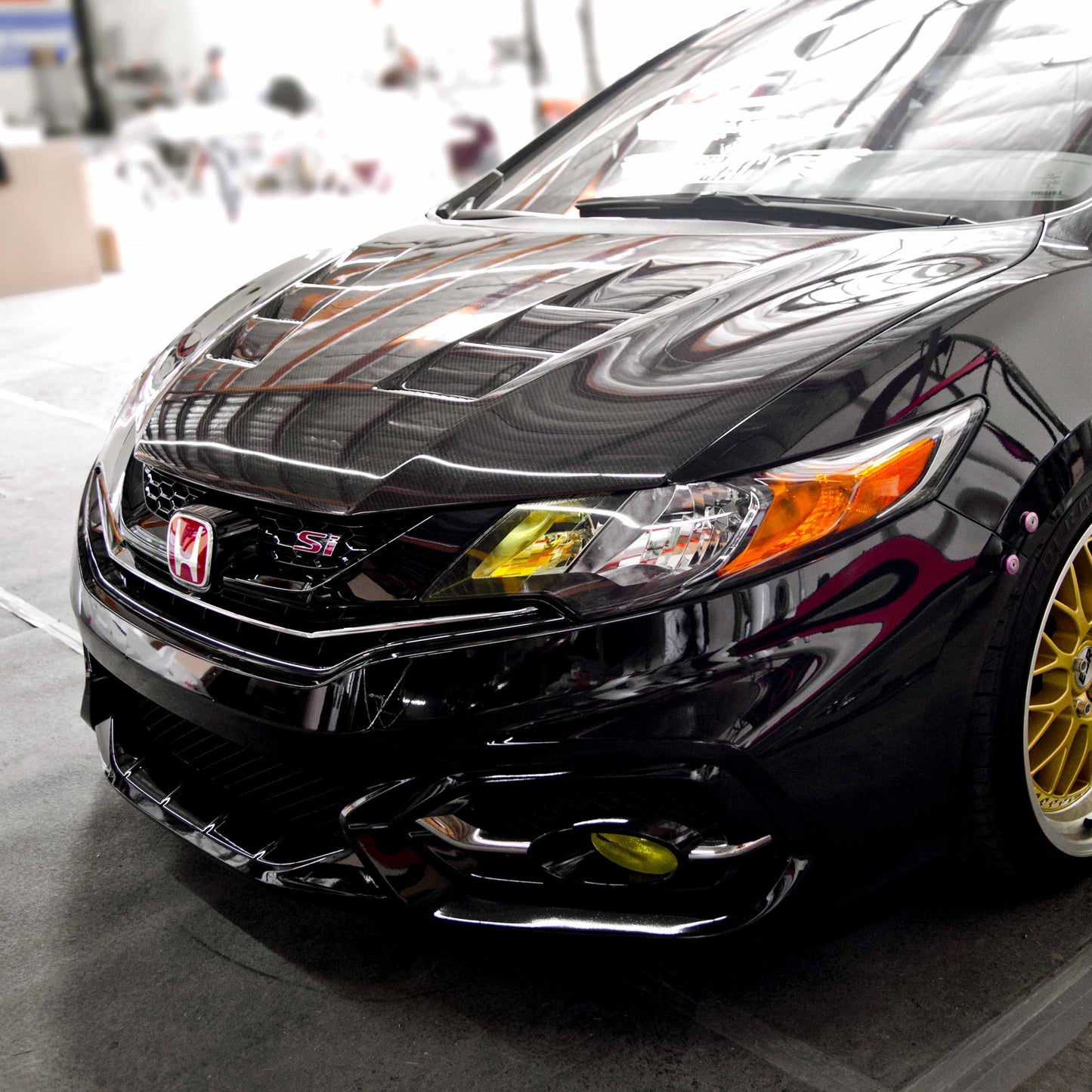 2012-2015 HONDA CIVIC 2DR TS Carbon Fiber HOOD