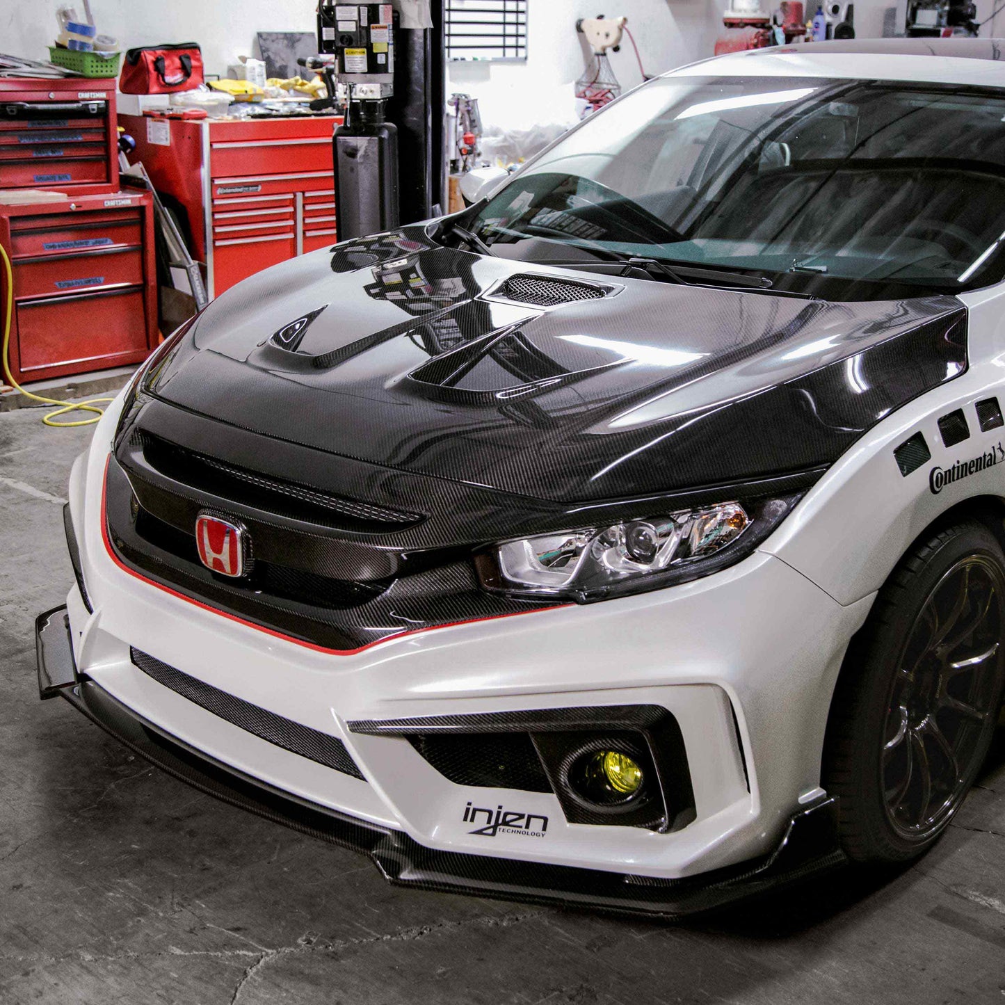 2016-2020 HONDA CIVIC 2DR/4DR MR Carbon Fiber HOOD