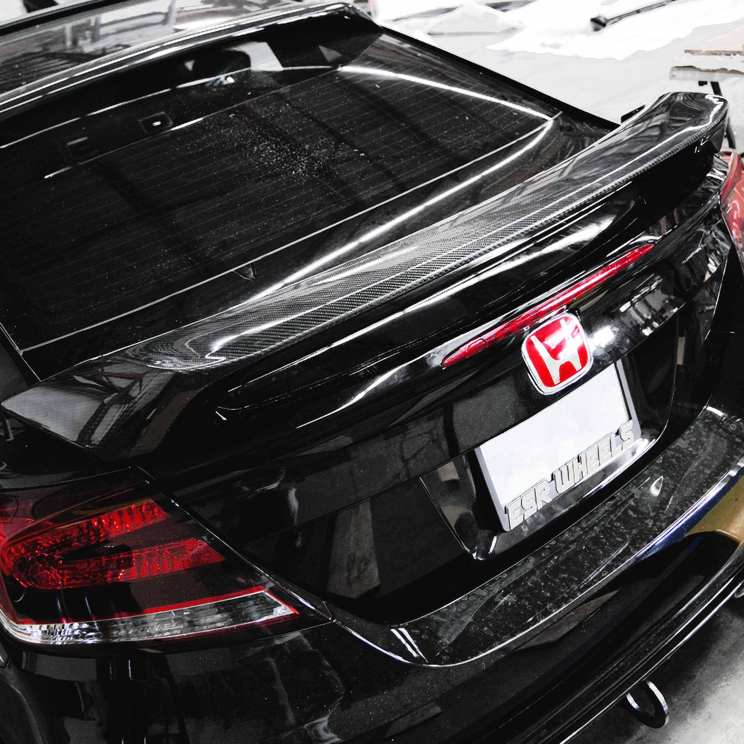 2012-2015 HONDA CIVIC 2DR SI Carbon Fiber REAR SPOILER