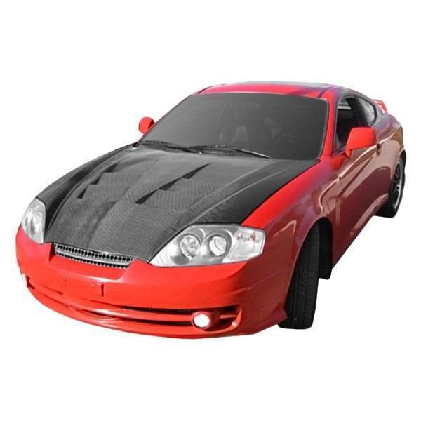 Terminator Carbon Fiber Hood for 2003-2006 Hyundai Tiburon 2dr