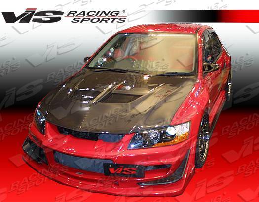 VRS Carbon Fiber Hood for 2003-2005 Mitsubishi EVO8 4dr