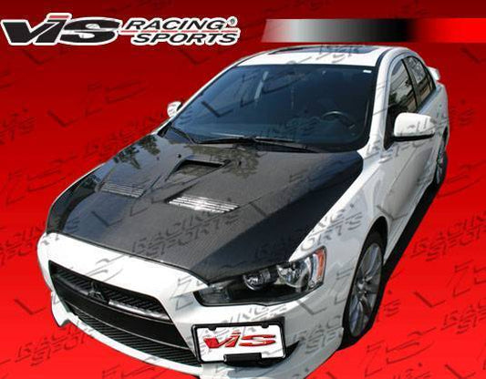 EVO 10 Carbon Fiber Hood for 2008-2016 Mitsubishi Lancer 4dr