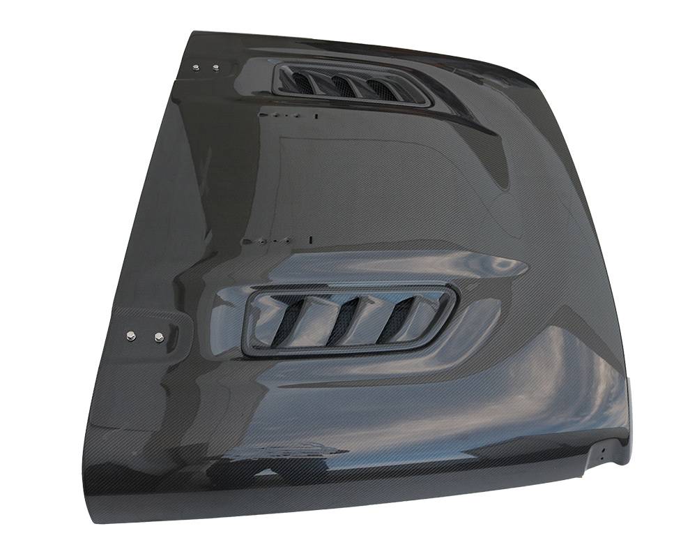 Rubicon Style Carbon Fiber Hood for 2018-2019 Jeep Wrangler-JL 4dr