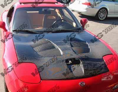 Fuzion Carbon Fiber Hood for 1993-1996 Mazda RX7 2dr