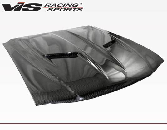 Stalker 2 Carbon Fiber Hood for 1994-1998 Ford Mustang 2dr