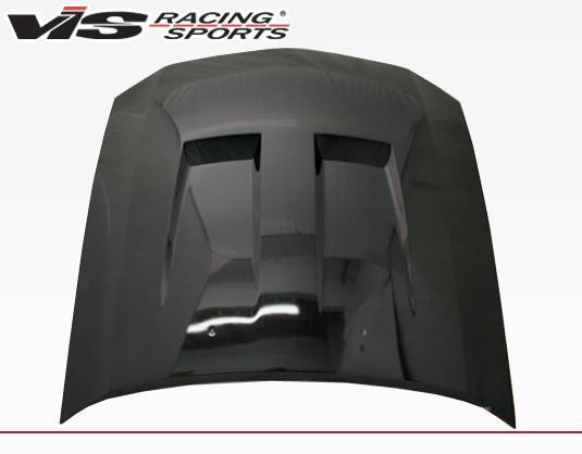 Heat Extractor Carbon Fiber Hood for 2005-2009 Ford Mustang 2dr