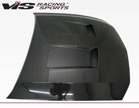 Heat Extractor Carbon Fiber Hood for 2005-2009 Ford Mustang 2dr