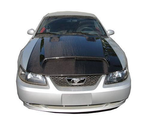 GT 500 Carbon Fiber Hood for 1999-2004 Ford Mustang 2dr