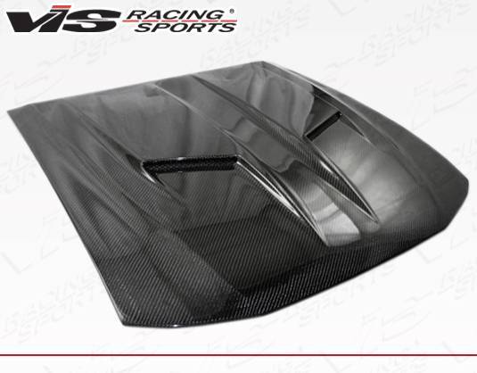 Stalker 2 Carbon Fiber Hood for 1999-2004 Ford Mustang 2dr