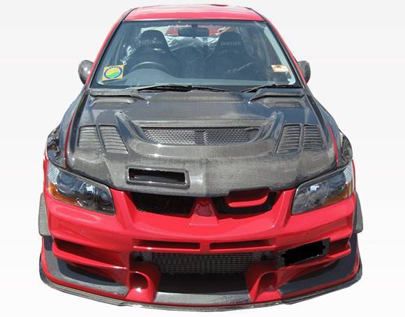 JC Carbon Fiber Hood for 2003-2005 Mitsubishi EVO8 4dr