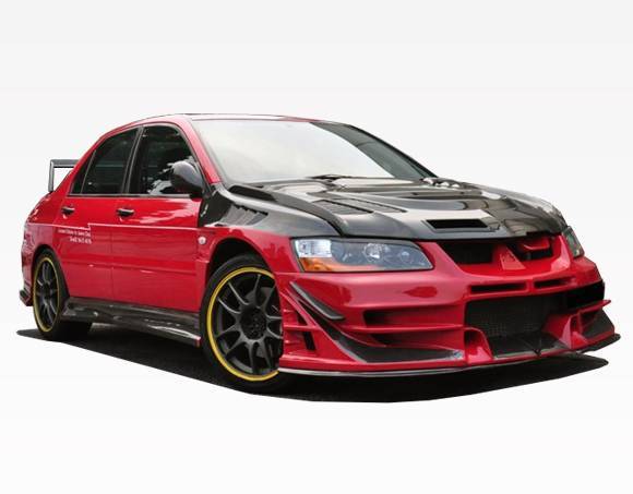 JC Carbon Fiber Hood for 2003-2005 Mitsubishi EVO8 4dr