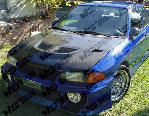 EVO 5 Carbon Fiber Hood for 1993-1996 Mitsubishi Mirage 4dr