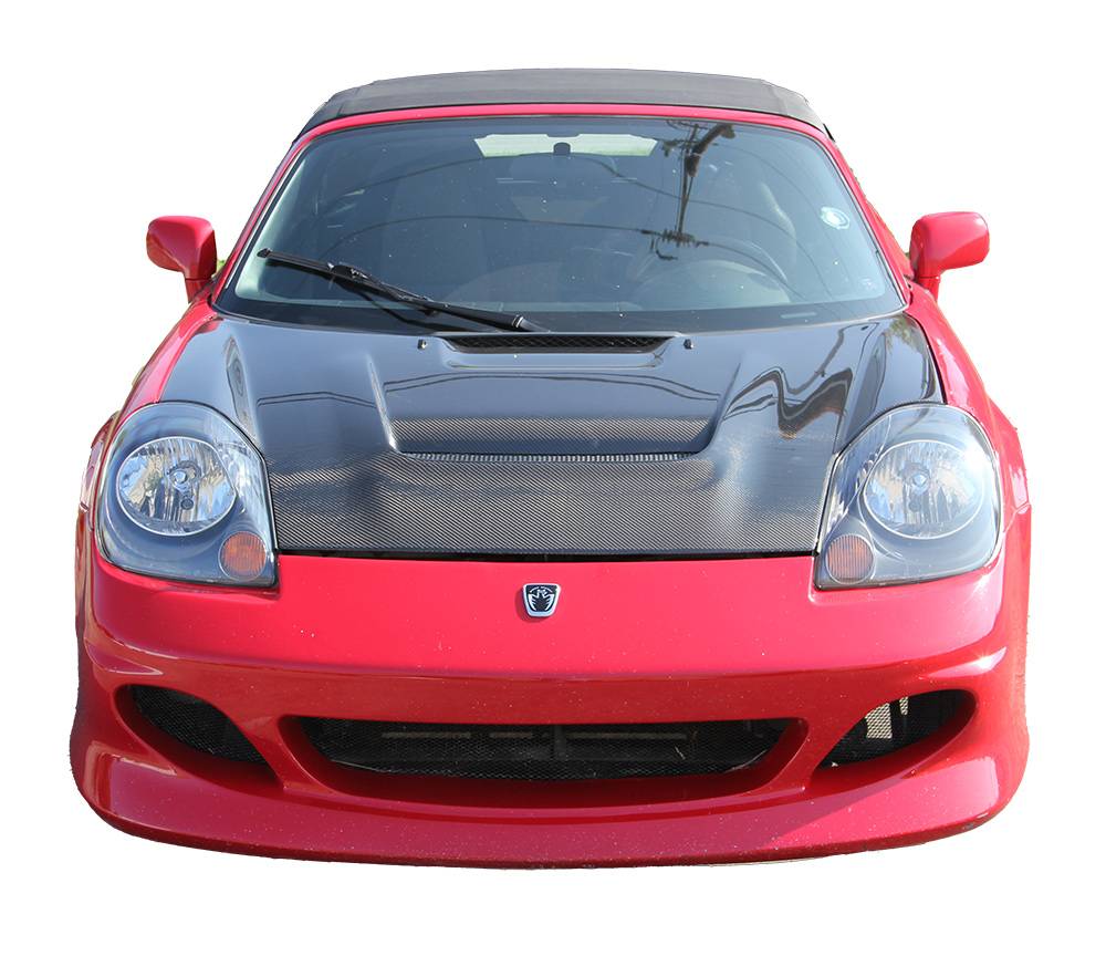 V Line Carbon Fiber Hood for 2000-2005 Toyota MRS 2dr