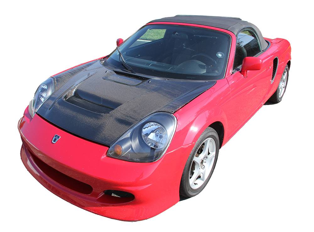 V Line Carbon Fiber Hood for 2000-2005 Toyota MRS 2dr