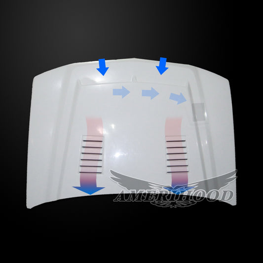 Chevrolet Silverado 1500 2006-2007 Type-E Style Functional Ram Air Hood