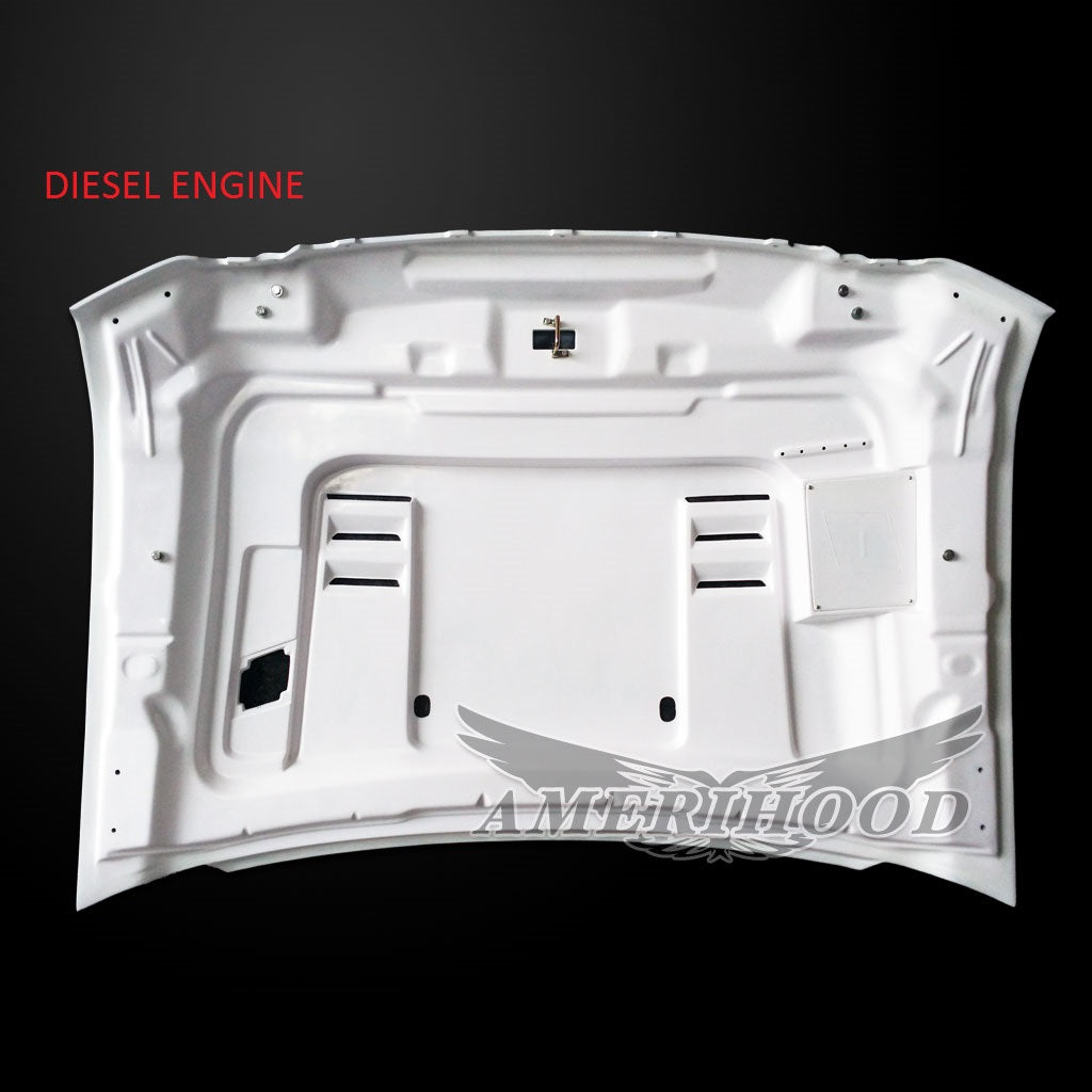 Ford F-350 2008-2010 Type-E Style Functional Heat Extraction Ram Air Hood