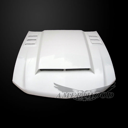 Ford Mustang 2010-2012 Type-ROU Style Functional Heat Extraction Ram Air Hood