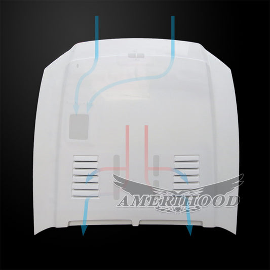 Ford Mustang 2013-2014 Type-SS Style Functional Heat Extraction Ram Air Hood